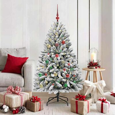 vidaXL Künstlicher Weihnachtsbaum Grün und Weiß 150 cm PVC und Metall - Grün vidaXL Künstlicher Weihnachtsbaum Grün und Weiß 150 cm PVC und Metall - Grün