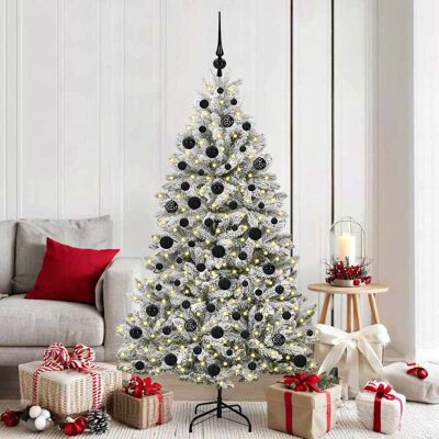 vidaXL Künstlicher Weihnachtsbaum Grün und Weiß 180 cm PVC und Metall - Grün vidaXL Künstlicher Weihnachtsbaum Grün und Weiß 180 cm PVC und Metall - Grün