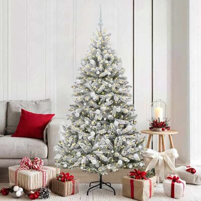 vidaXL Künstlicher Weihnachtsbaum Grün und Weiß 180 cm PVC und Metall - Grün vidaXL Künstlicher Weihnachtsbaum Grün und Weiß 180 cm PVC und Metall - Grün