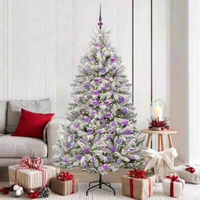 vidaXL Künstlicher Weihnachtsbaum Grün und Weiß 180 cm PVC und Metall - Grün vidaXL Künstlicher Weihnachtsbaum Grün und Weiß 180 cm PVC und Metall - Grün