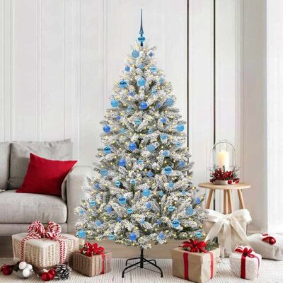 vidaXL Künstlicher Weihnachtsbaum Grün und Weiß 180 cm PVC und Metall - Grün vidaXL Künstlicher Weihnachtsbaum Grün und Weiß 180 cm PVC und Metall - Grün