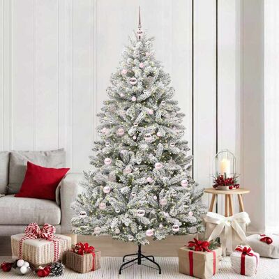 vidaXL Künstlicher Weihnachtsbaum Grün und Weiß 210 cm PVC und Metall - Grün vidaXL Künstlicher Weihnachtsbaum Grün und Weiß 210 cm PVC und Metall - Grün