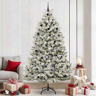 vidaXL Künstlicher Weihnachtsbaum Grün und Weiß 240 cm PVC und Metall - Grün vidaXL Künstlicher Weihnachtsbaum Grün und Weiß 240 cm PVC und Metall - Grün