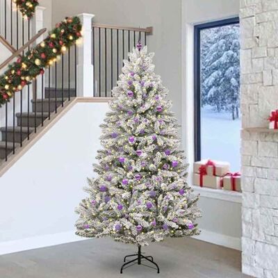 vidaXL Künstlicher Weihnachtsbaum Grün und Weiß 240 cm PVC und Metall - Grün vidaXL Künstlicher Weihnachtsbaum Grün und Weiß 240 cm PVC und Metall - Grün