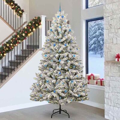 vidaXL Künstlicher Weihnachtsbaum Grün und Weiß 300 cm PVC und Metall - Grün vidaXL Künstlicher Weihnachtsbaum Grün und Weiß 300 cm PVC und Metall - Grün