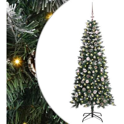 vidaXL Künstlicher Weihnachtsbaum mit 150 LEDs mit Ständer Grün 150 cm - Grün vidaXL Künstlicher Weihnachtsbaum mit 150 LEDs mit Ständer Grün 150 cm - Grün