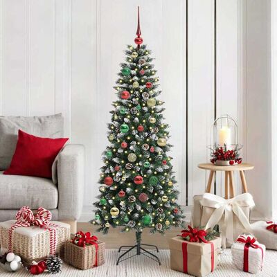 vidaXL Künstlicher Weihnachtsbaum mit 150 LEDs mit Ständer Grün 150 cm - Grün vidaXL Künstlicher Weihnachtsbaum mit 150 LEDs mit Ständer Grün 150 cm - Grün