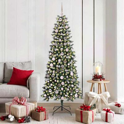 vidaXL Künstlicher Weihnachtsbaum mit 300 LEDs mit Ständer Grün 180 cm - Grün vidaXL Künstlicher Weihnachtsbaum mit 300 LEDs mit Ständer Grün 180 cm - Grün