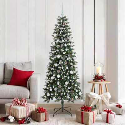 vidaXL Künstlicher Weihnachtsbaum mit 300 LEDs mit Ständer Grün 180 cm - Grün vidaXL Künstlicher Weihnachtsbaum mit 300 LEDs mit Ständer Grün 180 cm - Grün