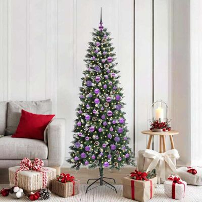 vidaXL Künstlicher Weihnachtsbaum mit 300 LEDs mit Ständer Grün 180 cm - Grün vidaXL Künstlicher Weihnachtsbaum mit 300 LEDs mit Ständer Grün 180 cm - Grün