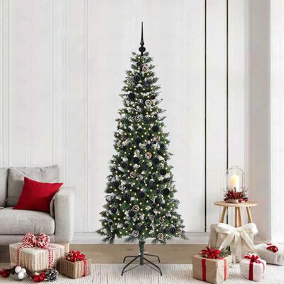 vidaXL Künstlicher Weihnachtsbaum mit 300 LEDs mit Ständer Grün 210 cm - Grün vidaXL Künstlicher Weihnachtsbaum mit 300 LEDs mit Ständer Grün 210 cm - Grün