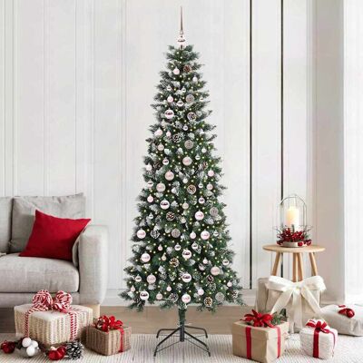 vidaXL Künstlicher Weihnachtsbaum mit 300 LEDs mit Ständer Grün 210 cm - Grün vidaXL Künstlicher Weihnachtsbaum mit 300 LEDs mit Ständer Grün 210 cm - Grün