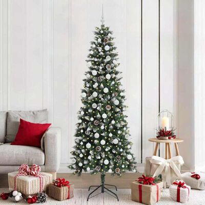 vidaXL Künstlicher Weihnachtsbaum mit 300 LEDs mit Ständer Grün 210 cm - Grün vidaXL Künstlicher Weihnachtsbaum mit 300 LEDs mit Ständer Grün 210 cm - Grün