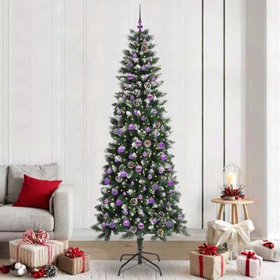 vidaXL Künstlicher Weihnachtsbaum mit 300 LEDs mit Ständer Grün 240 cm - Grün vidaXL Künstlicher Weihnachtsbaum mit 300 LEDs mit Ständer Grün 240 cm - Grün