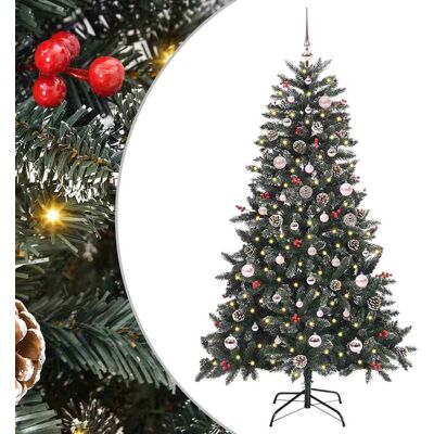 vidaXL Künstlicher Weihnachtsbaum Grün 150 cm PVC, Plastik und Stahl - Grün vidaXL Künstlicher Weihnachtsbaum Grün 150 cm PVC, Plastik und Stahl - Grün