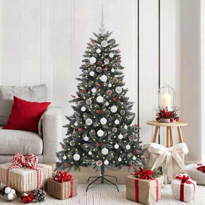vidaXL Künstlicher Weihnachtsbaum Grün 150 cm PVC, Plastik und Stahl - Grün vidaXL Künstlicher Weihnachtsbaum Grün 150 cm PVC, Plastik und Stahl - Grün