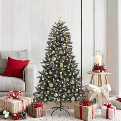 vidaXL Künstlicher Weihnachtsbaum Grün 150 cm PVC, Plastik und Stahl - Grün vidaXL Künstlicher Weihnachtsbaum Grün 150 cm PVC, Plastik und Stahl - Grün