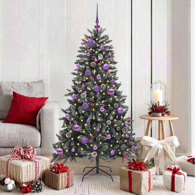 vidaXL Künstlicher Weihnachtsbaum Grün 150 cm PVC, Plastik und Stahl - Grün vidaXL Künstlicher Weihnachtsbaum Grün 150 cm PVC, Plastik und Stahl - Grün