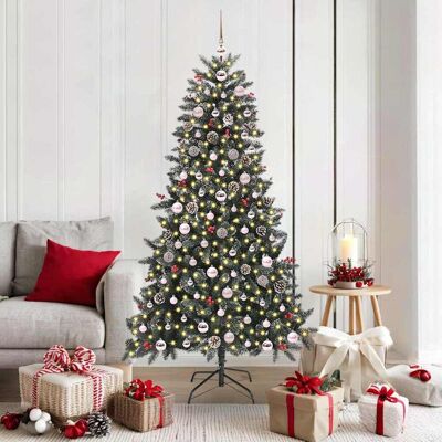 vidaXL Künstlicher Weihnachtsbaum Grün 180 cm PVC, Plastik und Stahl - Grün vidaXL Künstlicher Weihnachtsbaum Grün 180 cm PVC, Plastik und Stahl - Grün