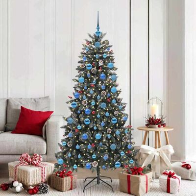 vidaXL Künstlicher Weihnachtsbaum Grün 180 cm PVC, Plastik und Stahl - Grün vidaXL Künstlicher Weihnachtsbaum Grün 180 cm PVC, Plastik und Stahl - Grün