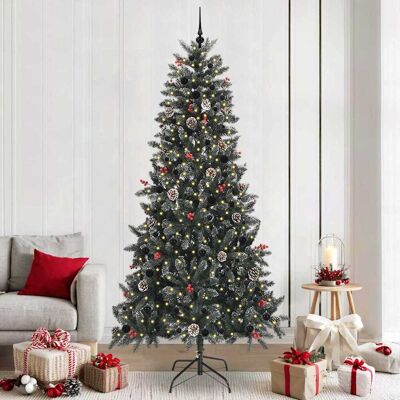 vidaXL Künstlicher Weihnachtsbaum Grün 240 cm PVC, Plastik und Stahl - Grün vidaXL Künstlicher Weihnachtsbaum Grün 240 cm PVC, Plastik und Stahl - Grün