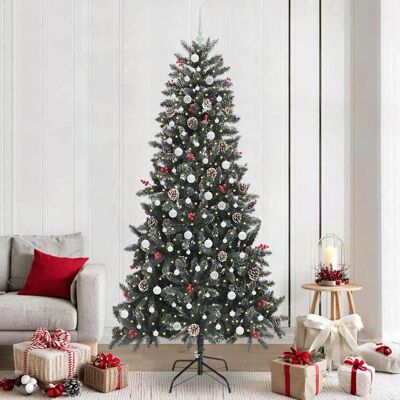 vidaXL Künstlicher Weihnachtsbaum Grün 240 cm PVC, Plastik und Stahl - Grün vidaXL Künstlicher Weihnachtsbaum Grün 240 cm PVC, Plastik und Stahl - Grün