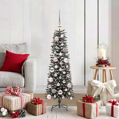 vidaXL Künstlicher Weihnachtsbaum mit 150 LEDs mit Ständer Grün 120 cm - Grün vidaXL Künstlicher Weihnachtsbaum mit 150 LEDs mit Ständer Grün 120 cm - Grün