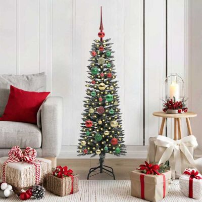 vidaXL Künstlicher Weihnachtsbaum mit 150 LEDs mit Ständer Grün 120 cm - Grün vidaXL Künstlicher Weihnachtsbaum mit 150 LEDs mit Ständer Grün 120 cm - Grün
