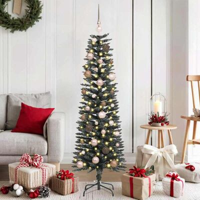 vidaXL Künstlicher Weihnachtsbaum mit 150 LEDs mit Ständer Grün 150 cm - Grün vidaXL Künstlicher Weihnachtsbaum mit 150 LEDs mit Ständer Grün 150 cm - Grün