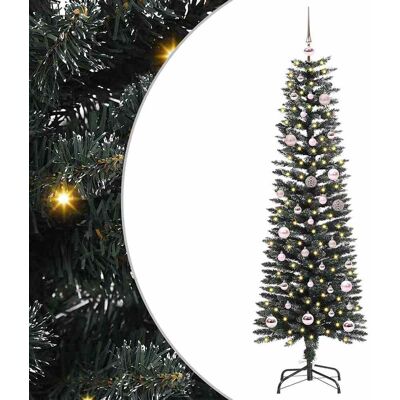 vidaXL Künstlicher Weihnachtsbaum mit 150 LEDs mit Ständer Grün 150 cm - Grün vidaXL Künstlicher Weihnachtsbaum mit 150 LEDs mit Ständer Grün 150 cm - Grün