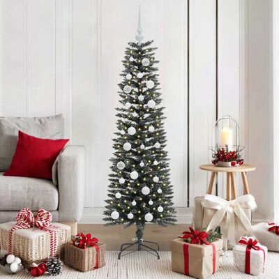 vidaXL Künstlicher Weihnachtsbaum mit 150 LEDs mit Ständer Grün 150 cm - Grün vidaXL Künstlicher Weihnachtsbaum mit 150 LEDs mit Ständer Grün 150 cm - Grün