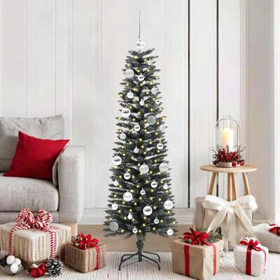 vidaXL Künstlicher Weihnachtsbaum mit 150 LEDs mit Ständer Grün 150 cm - Grün vidaXL Künstlicher Weihnachtsbaum mit 150 LEDs mit Ständer Grün 150 cm - Grün