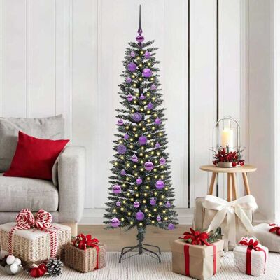 vidaXL Künstlicher Weihnachtsbaum mit 150 LEDs mit Ständer Grün 150 cm - Grün vidaXL Künstlicher Weihnachtsbaum mit 150 LEDs mit Ständer Grün 150 cm - Grün
