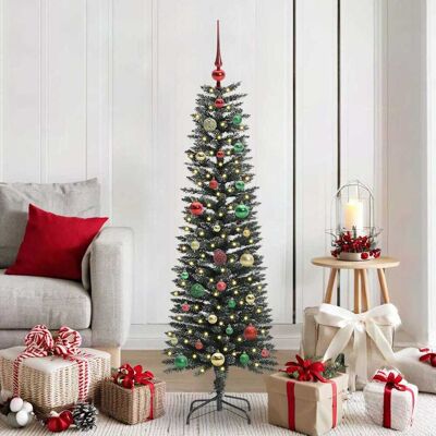 vidaXL Künstlicher Weihnachtsbaum mit 150 LEDs mit Ständer Grün 150 cm - Grün vidaXL Künstlicher Weihnachtsbaum mit 150 LEDs mit Ständer Grün 150 cm - Grün