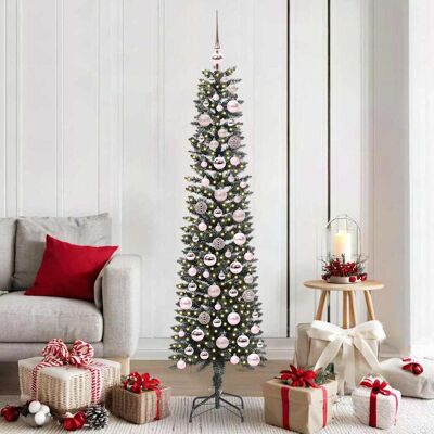 vidaXL Künstlicher Weihnachtsbaum mit 300 LEDs mit Ständer Grün 180 cm - Grün vidaXL Künstlicher Weihnachtsbaum mit 300 LEDs mit Ständer Grün 180 cm - Grün