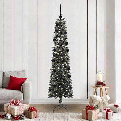vidaXL Künstlicher Weihnachtsbaum mit 300 LEDs mit Ständer Grün 210 cm - Grün vidaXL Künstlicher Weihnachtsbaum mit 300 LEDs mit Ständer Grün 210 cm - Grün
