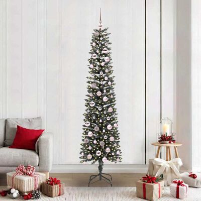 vidaXL Künstlicher Weihnachtsbaum mit 300 LEDs mit Ständer Grün 210 cm - Grün vidaXL Künstlicher Weihnachtsbaum mit 300 LEDs mit Ständer Grün 210 cm - Grün