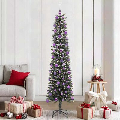 vidaXL Künstlicher Weihnachtsbaum mit 300 LEDs mit Ständer Grün 210 cm - Grün vidaXL Künstlicher Weihnachtsbaum mit 300 LEDs mit Ständer Grün 210 cm - Grün