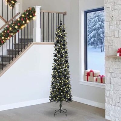 vidaXL Künstlicher Weihnachtsbaum mit 300 LEDs mit Ständer Grün 240 cm - Grün vidaXL Künstlicher Weihnachtsbaum mit 300 LEDs mit Ständer Grün 240 cm - Grün