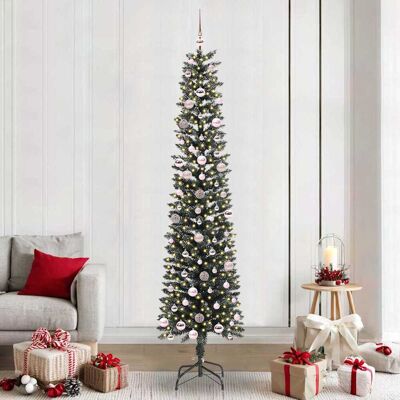 vidaXL Künstlicher Weihnachtsbaum mit 300 LEDs mit Ständer Grün 240 cm - Grün vidaXL Künstlicher Weihnachtsbaum mit 300 LEDs mit Ständer Grün 240 cm - Grün
