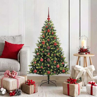 vidaXL Künstlicher geflammter Weihnachtsbaum 150 LEDs Grün 120 cm - Grün vidaXL Künstlicher geflammter Weihnachtsbaum 150 LEDs Grün 120 cm - Grün