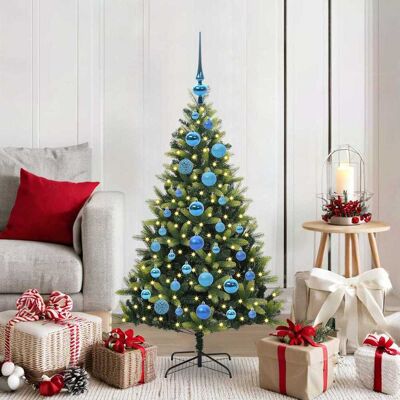 vidaXL Künstlicher geflammter Weihnachtsbaum 150 LEDs Grün 120 cm - Grün vidaXL Künstlicher geflammter Weihnachtsbaum 150 LEDs Grün 120 cm - Grün