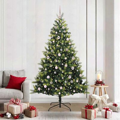 vidaXL Künstlicher Klapp-Weihnachtsbaum mit 300 LEDs Grün 210 cm - Grün vidaXL Künstlicher Klapp-Weihnachtsbaum mit 300 LEDs Grün 210 cm - Grün