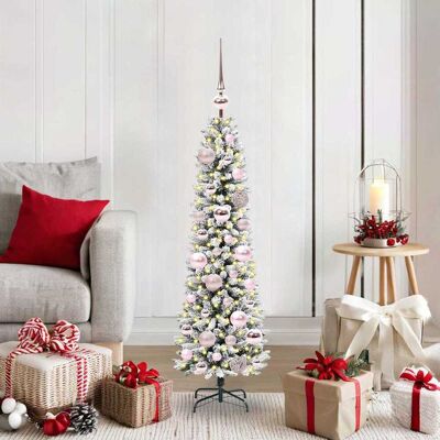 vidaXL Künstlicher Weihnachtsbaum mit 150 LEDs mit Ständer Weiß 120 cm - Weiß vidaXL Künstlicher Weihnachtsbaum mit 150 LEDs mit Ständer Weiß 120 cm - Weiß