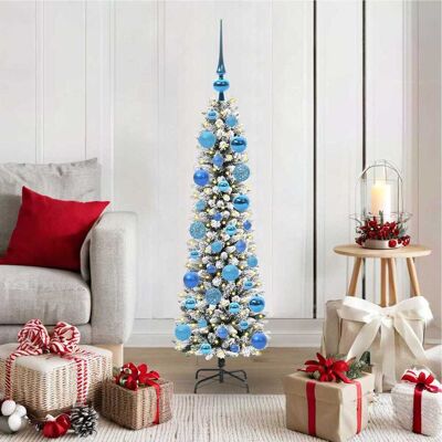 vidaXL Künstlicher Weihnachtsbaum mit 150 LEDs mit Ständer Weiß 120 cm - Weiß vidaXL Künstlicher Weihnachtsbaum mit 150 LEDs mit Ständer Weiß 120 cm - Weiß