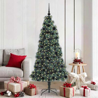 vidaXL Künstlicher vorbeleuchteter Weihnachtsbaum mit Kugelset 180 cm - Grün vidaXL Künstlicher vorbeleuchteter Weihnachtsbaum mit Kugelset 180 cm - Grün