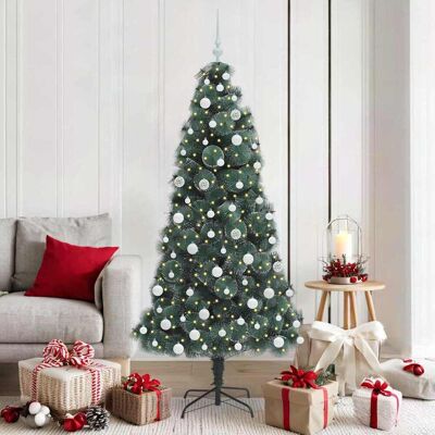 vidaXL Künstlicher vorbeleuchteter Weihnachtsbaum mit Kugelset 180 cm - Grün vidaXL Künstlicher vorbeleuchteter Weihnachtsbaum mit Kugelset 180 cm - Grün