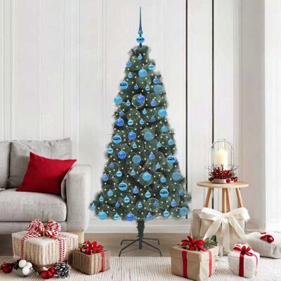 vidaXL Künstlicher vorbeleuchteter Weihnachtsbaum mit Kugelset 180 cm - Grün vidaXL Künstlicher vorbeleuchteter Weihnachtsbaum mit Kugelset 180 cm - Grün