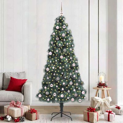vidaXL Künstlicher vorbeleuchteter Weihnachtsbaum mit Kugelset 240 cm - Grün vidaXL Künstlicher vorbeleuchteter Weihnachtsbaum mit Kugelset 240 cm - Grün