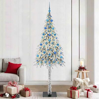 vidaXL Weihnachtsbaum mit 300 LEDs Weiß 210 cm PE und Stahl - Weiß vidaXL Weihnachtsbaum mit 300 LEDs Weiß 210 cm PE und Stahl - Weiß
